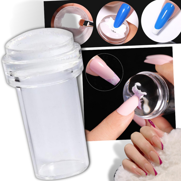 Silicone Nail Art Stamper Kit With Scraper For Precise Designs