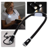 Hands-Free Neck Reading Light With Flexible Arms for Nighttime Reading