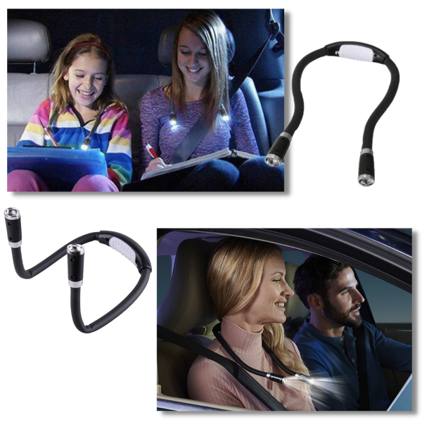 Hands-Free Neck Reading Light With Flexible Arms for Nighttime Reading