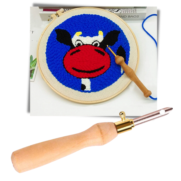Premium Punch Needle Embroidery Kit For Effortless Stitching