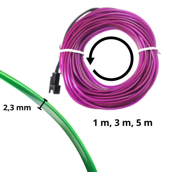Colorful Neon LED Wire For DIY Decor And Waterproof Illumination