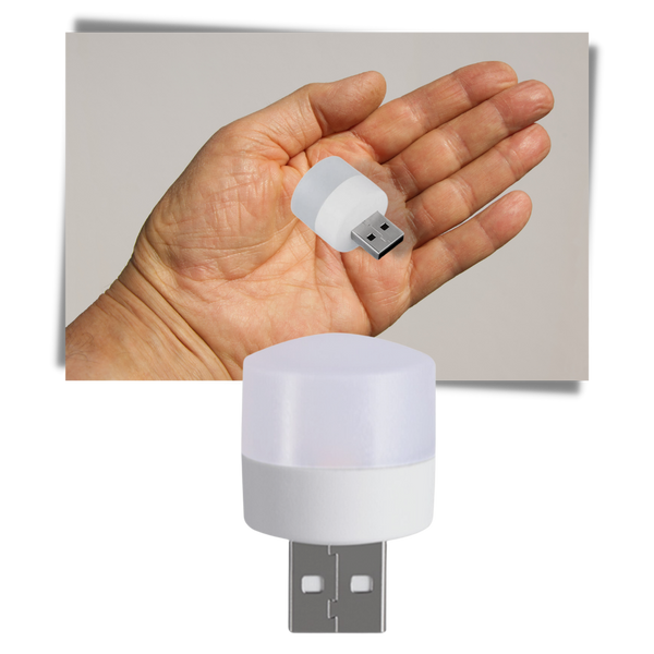 Compact Portable USB LED Desk Lamp With Dual Lighting Modes
