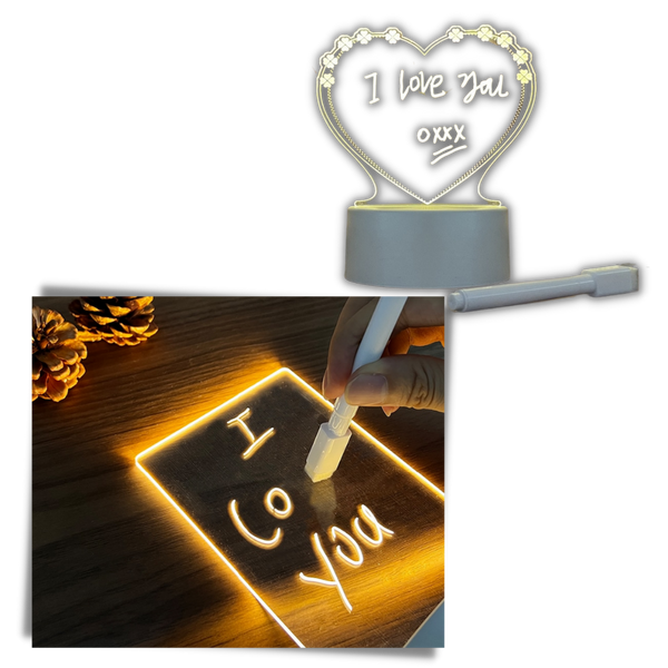 Bright LED Message Board With Pen For Clear Family Communication