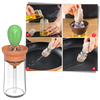 Glass Oil Bottle With Brush For Precise Pouring And Dispensing