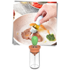 Glass Oil Bottle With Brush For Precise Pouring And Dispensing