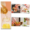 Glass Oil Bottle With Brush For Precise Pouring And Dispensing