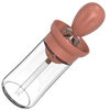Glass Oil Bottle With Brush For Precise Pouring And Dispensing