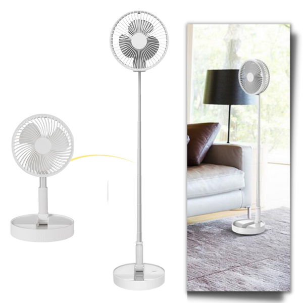 Portable Foldable USB Fan With Telescoping Arm For All Day Cooling
