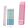 Premium Hard Pencil Case With Built In Ruler For Neat Organization