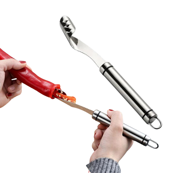Stainless Steel Vegetable Seed Core Tool For Easy Pepper Preparation