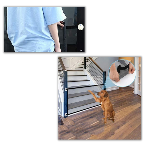 Adjustable Mesh Dog Fence For Easy Indoor Containment At Home