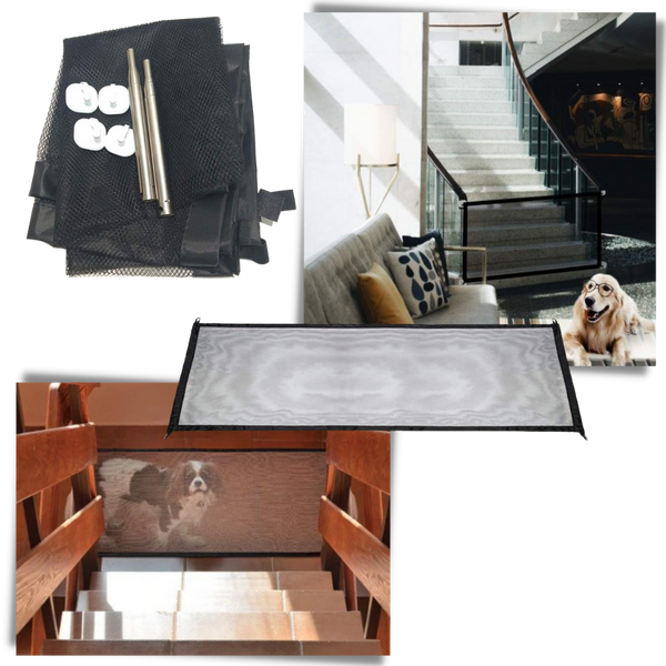 Adjustable Mesh Dog Fence For Easy Indoor Containment At Home