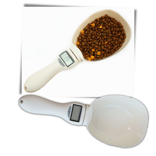 Pet Food Measuring Spoon With Digital Scale For Precise Feeding