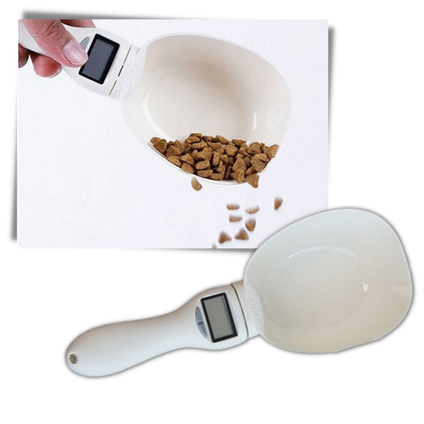Pet Food Measuring Spoon With Digital Scale For Precise Feeding