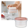 Stackable Draining Food Storage Container Keeps Produce Fresh