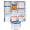 Stackable Draining Food Storage Container Keeps Produce Fresh