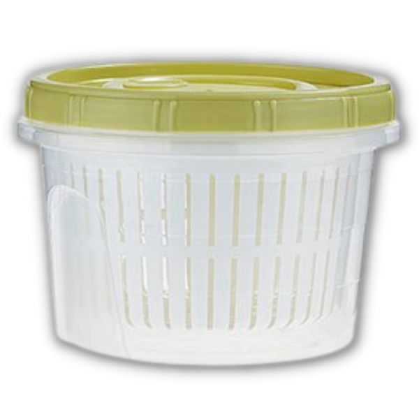 Stackable Draining Food Storage Container Keeps Produce Fresh