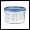 Stackable Draining Food Storage Container Keeps Produce Fresh