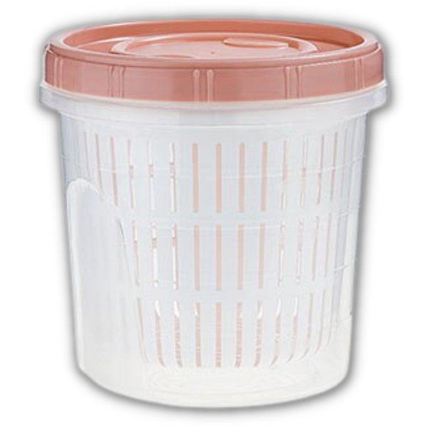 Stackable Draining Food Storage Container Keeps Produce Fresh