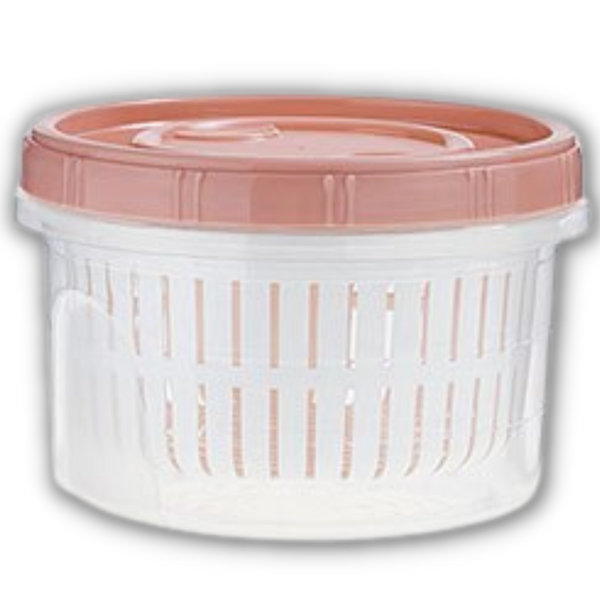Stackable Draining Food Storage Container Keeps Produce Fresh