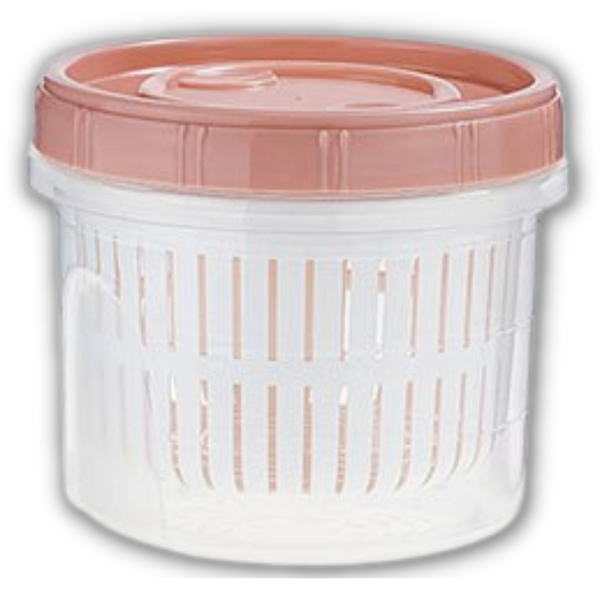 Stackable Draining Food Storage Container Keeps Produce Fresh
