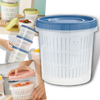 Stackable Draining Food Storage Container Keeps Produce Fresh
