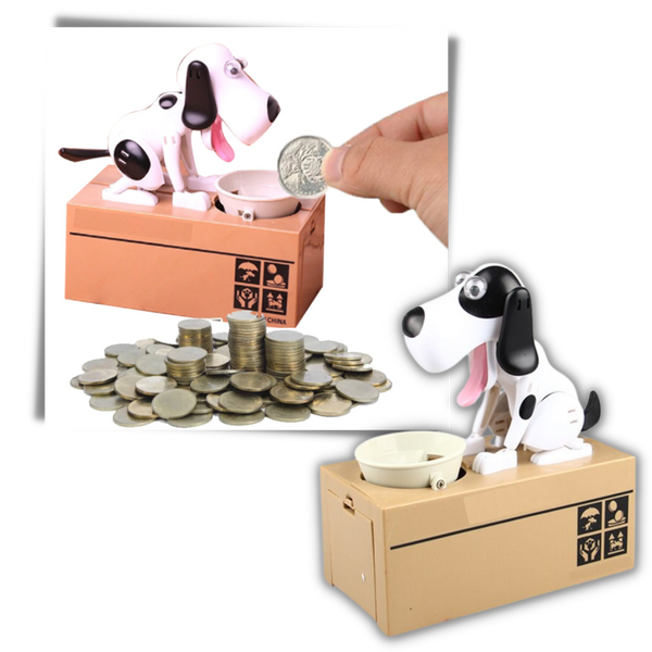 Puppy Themed Kids Piggy Bank For Fun Easy Saving Lessons