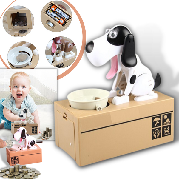 Puppy Themed Kids Piggy Bank For Fun Easy Saving Lessons