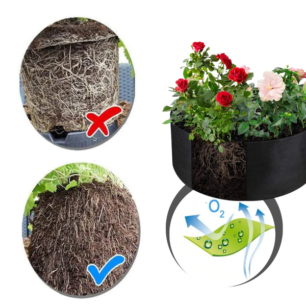 Raised Felt Nursery Pot for Healthy Seedling Growth and Early Vitality