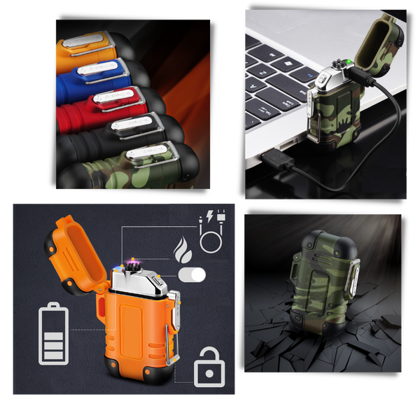 Electric Plasma Lighter Portable Windproof Waterproof Fire Starter