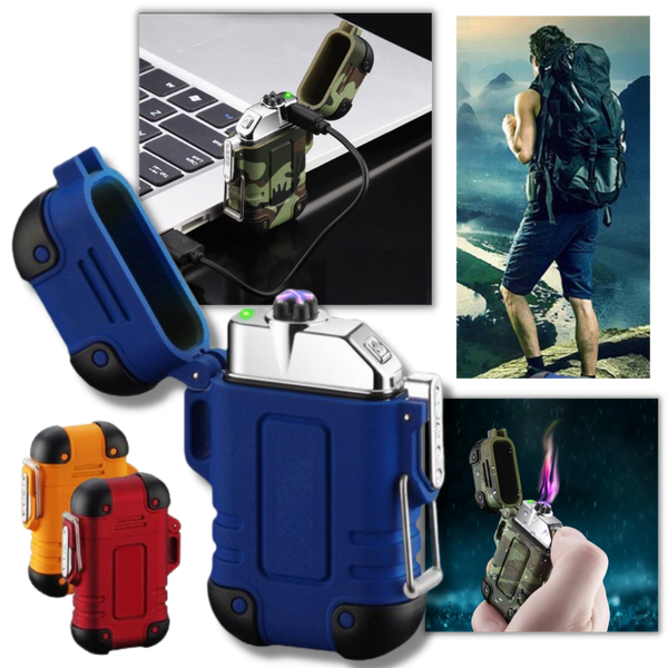 Electric Plasma Lighter Portable Windproof Waterproof Fire Starter