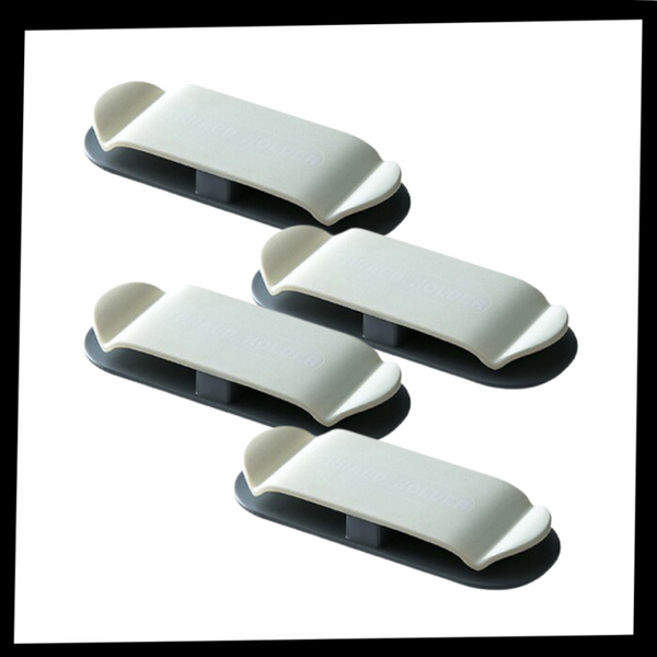 4-Pack Adhesive Cable Clips For Neat Cable Management Solutions