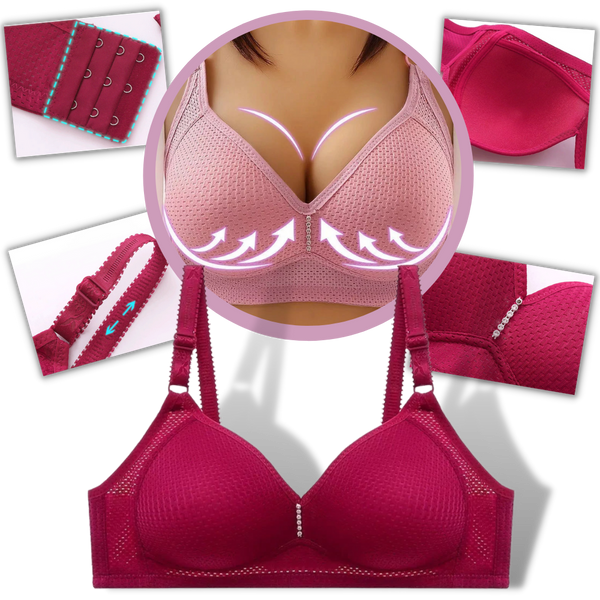 Comfortable Wire Free Bra With Adjustable Support For All Day Comfort