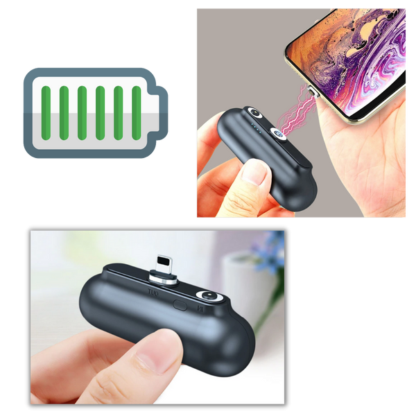 Portable Wireless Charger 2600mAh With 3 Adapters and LED Indicator