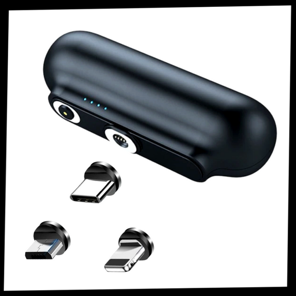 Portable Wireless Charger 2600mAh With 3 Adapters and LED Indicator