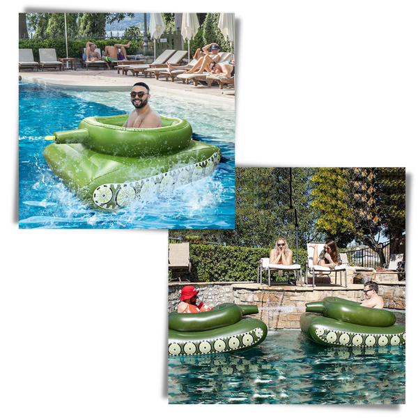 Premium Tank Style Pool Float For Fun And Safe Lounging