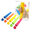 Five Pack Silicone Popsicle Molds For Easy To Make Frozen Treats