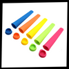 Five Pack Silicone Popsicle Molds For Easy To Make Frozen Treats