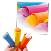 Five Pack Silicone Popsicle Molds For Easy To Make Frozen Treats