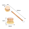 Eco Friendly Wooden Scrubbing Brush With Ergonomic Handle For Deep Cleaning