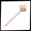 Eco Friendly Wooden Scrubbing Brush With Ergonomic Handle For Deep Cleaning