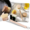 Eco Friendly Wooden Scrubbing Brush With Ergonomic Handle For Deep Cleaning