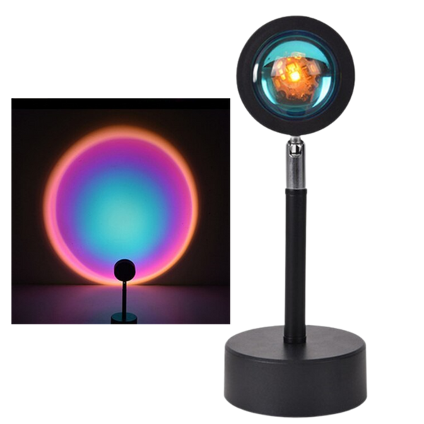 Colorful Projection LED Desk Lamp With Ambient Mood Lighting