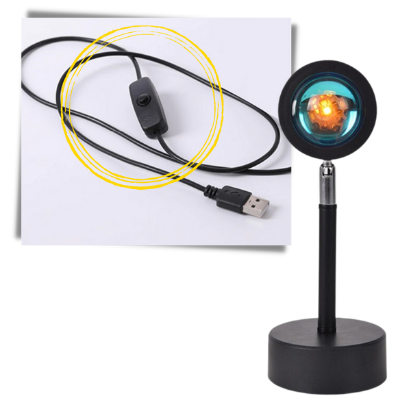 Colorful Projection LED Desk Lamp With Ambient Mood Lighting