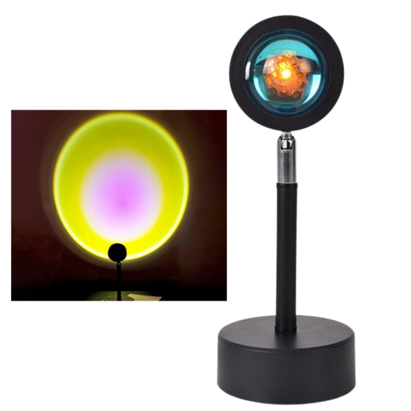 Colorful Projection LED Desk Lamp With Ambient Mood Lighting