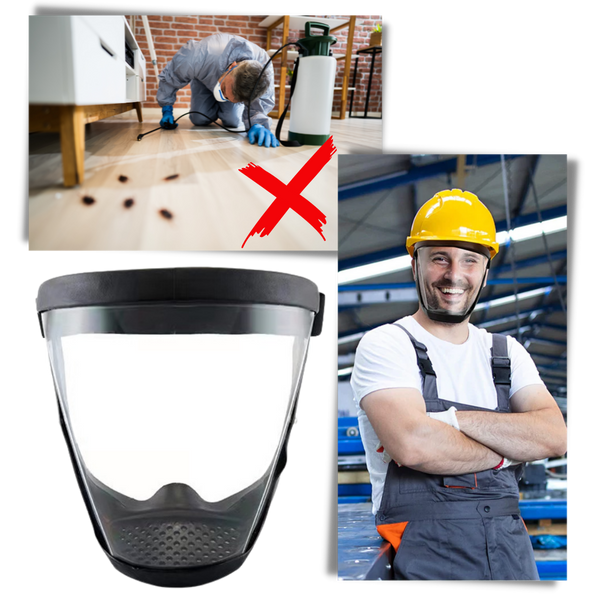 Clear Full Face Shield for Optimal Eye and Face Protection