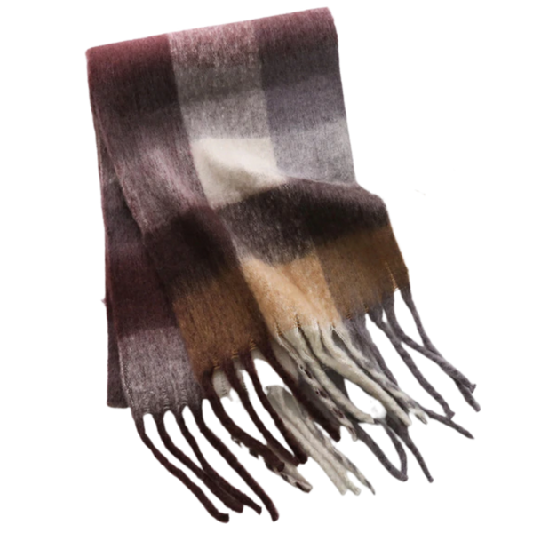 Plaid Winter Scarf for Women Delivers Warmth and Soft Comfort