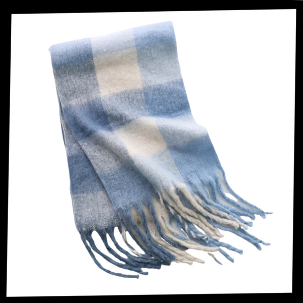 Plaid Winter Scarf for Women Delivers Warmth and Soft Comfort