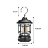 Retro LED Lantern For Camping Weatherproof Brightness Portable Design