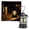 Retro LED Lantern For Camping Weatherproof Brightness Portable Design